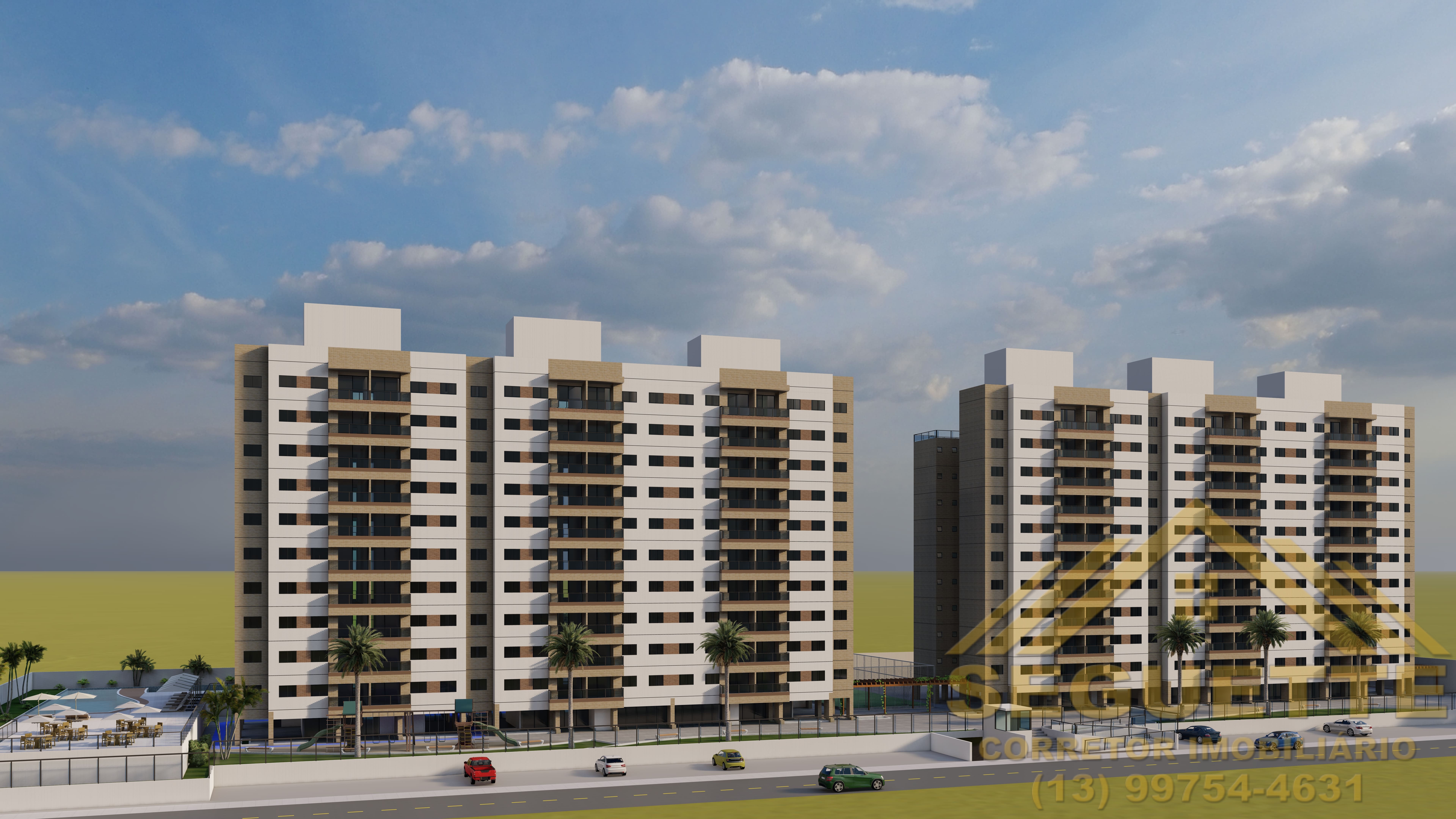 Lançamento Ed. Residencial Reserva de Itaguaré a poucos metros da praia.