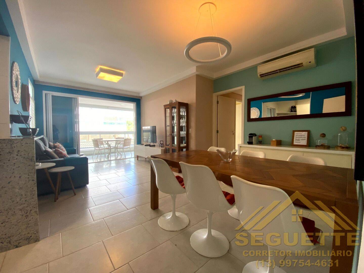Apartamento mobiliado com 111m² e varanda gourmet no módulo 08 da Riviera.