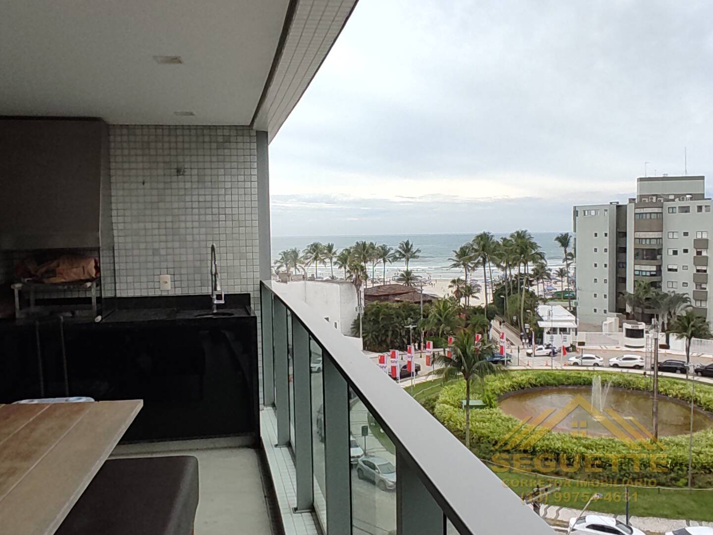 Apartamento pé na areia com vista mar na Riviera de São Lourenço módulo 5